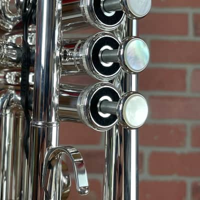 Yamaha YTR-8445 II Custom Xeno Professional C Trumpet - Silver Plated image 5