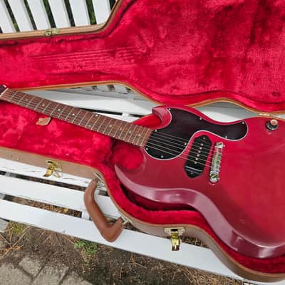 Vintage 1962 Gibson Les Paul (SG) Junior Player Oxblood Red P90 2.4KG Feather Light image 10