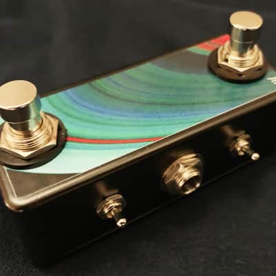 Saturnworks Black Double Momentary Switch with Normally Open NO / Normally Closed NC Polarity Toggles + Switchcraft USA TRS Jack - Replaces  FS-6 - Handcrafted in California