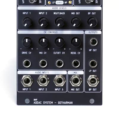ADDAC System 611 Gotharman's VC Tube Filter image 1