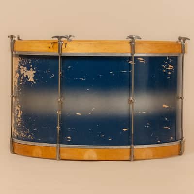 1940s WFL Single Tension Bass Drum in Blue/Silver Duco - 14x26 image 5