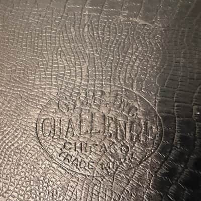 Vintage 1940s Geib Inc. Challenge Alligator Case - Purple Lining - Fits 16" Archtop / Dreadnought image 8