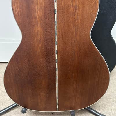Fender Paramount PS-220E All Mahogany Parlor Acoustic Guitar w/Electronics - Aged Cognac Burst image 5
