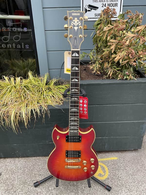 Yamaha SG-1000 | Cherry Sunburst | Upgraded Wolftone Pickups (Originals Included) w/ gig bag image 1