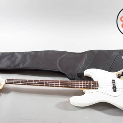 2025 Fender Japan Traditional '60s Jazz Bass – White Pearl w/ Matching Headstock, Gold Hardware (MIJ) image 2
