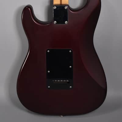 2002 Fender Standard Stratocaster Satin Metallic Red MIM image 4