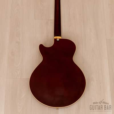 1988 Ibanez AB200 Artstar Vintage Semi-Hollow Bass Wine Red image 3