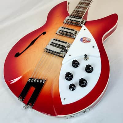 Rickenbacker 1993 Plus 12-String Semi-Hollow Guitar, Fire Glo, 3 Toaster Pickups, Stereo, HSC image 9