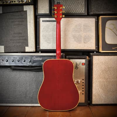 Gibson Hummingbird LEFT-HANDED Cherry Sunburst 1979 image 5