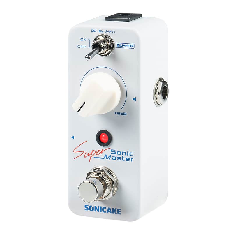 SONICAKE Clean Boost Pedal with Buffer and +12dB Gain, Mini Pure Boost Guitar Bass Effects Pedal - Sonic Super Master(Shipping from Local US,EU,UK warehouse) image 1