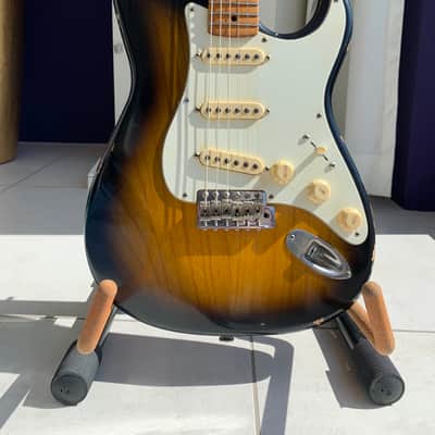 2021 Haar Guitars Traditional S - Aged 2-Tone Sunburst | Custom Relic Stratocaster image 4