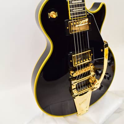 2025 Epiphone Joe Bonamassa '59 Les Paul Custom Electric Guitar, Antique Ebony w/ Case image 3
