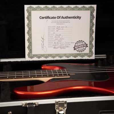 Brubaker JXB-4 Standard Bass Guitar, Tangerine Metallic - Mint Open Box image 17