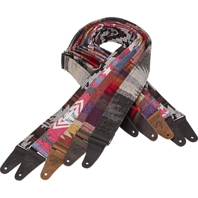 Fender 2" Zion Strap, Red Aztec image 4