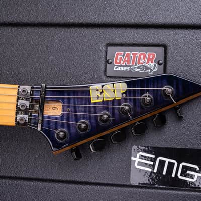 ESP Maverick Custom Shop 2000 - Transparent Purple Flamed Maple Top image 7