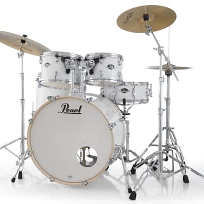 Export 5 Piece Shell Pack 22/16/13/12/14 Pure White with Hardware (Cymbals Sold Separately) image 5