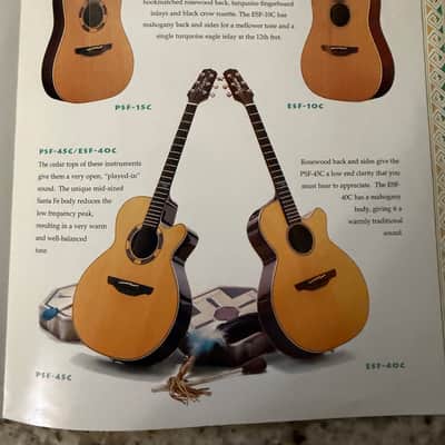 Takamine Santa Fe Brochure 90s PSF-35c 65c 15c 45cESF 10C 40c image 4