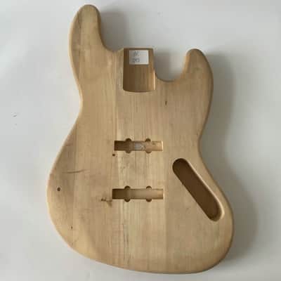 Solid Basswood Unfinished Bass Guitar Body Fit Jazz Bass image 1