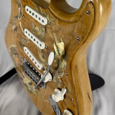 Antonio Tsai Strat Style Electric Guitar Body Loaded - Natural image 6