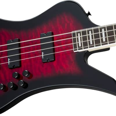 Jackson JS Series Kelly™ Bird JS3Q, Amaranth Fingerboard, Transparent Red Burst Transparent Red Burst image 6