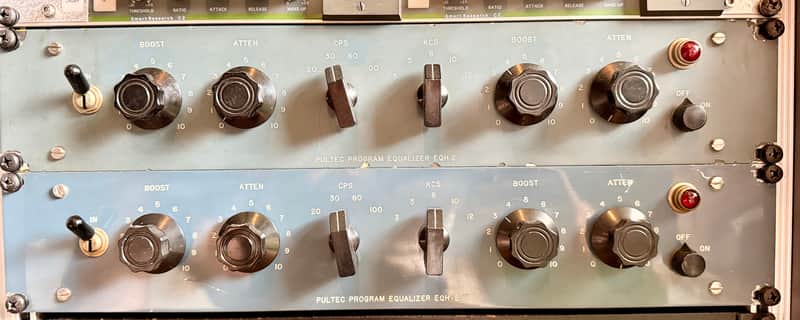 Pultec EQH-2 Program Equalizer Pair — Original 1950s, 110V, Never Modified image 1