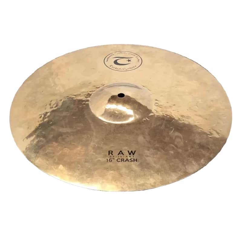 Used Turkish Raw Brilliant Crash Cymbal 16" - Good image 1