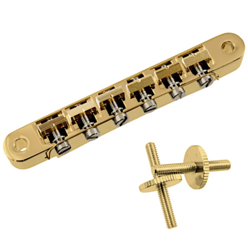 Vintage Gibson Style ABR1 Tunematic Bridge-Gold image 1