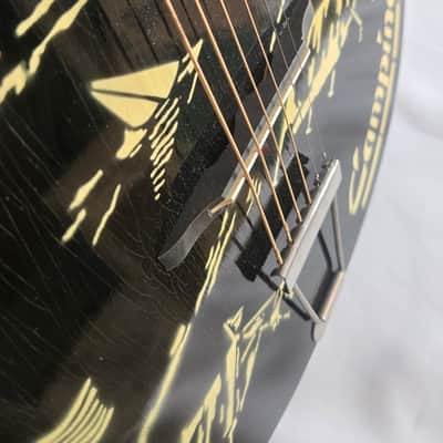 Framus 5/3 1950s 60s - Camping Stencil Black Vintage Acoustic 00 Parlor Guitar image 18