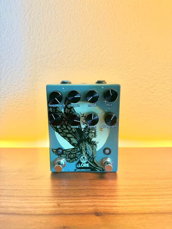 Walrus Audio Lore Reverse Soundscape Generator 2022 - Present - Muted Green / Dark Green Fairy image 1