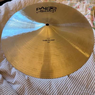 Paiste 15" Masters Dark Hi-Hat Cymbals (Pair)  LIKE NEW image 4