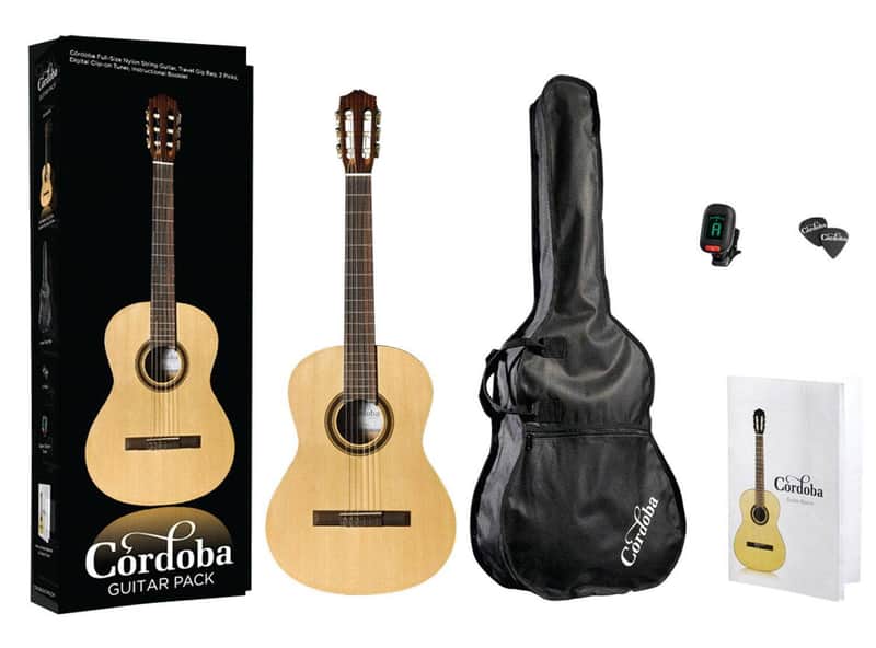 Cordoba CP100 Classical Nylon String Acoustic Guitar Package image 1