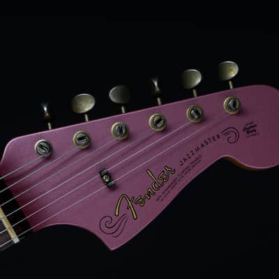 Fender 1962 Jazzmaster Custom Shop Journeyman Relic - Burgundy Mist Metallic Matching Head image 4