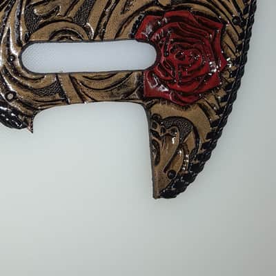Fender Telecaster Leather Pickguard hand tooled Sheridan style "Outlaw series " 2019 classic image 10