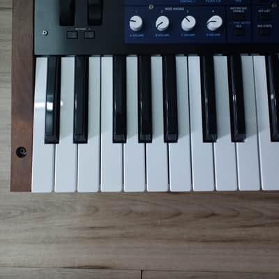 Korg Multi/Poly 37-Key Analog Modeling Synthesizer 2024 - Present - Black & Blue with Wood Sides image 2
