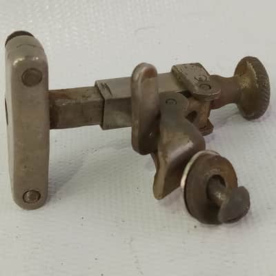 Duplex Snare Drum Throw-Off/Strainer Vintage 1900s Single-Point Pat Pend Nickel image 3
