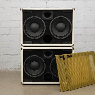Ashen Bass Exchange 2x10 8ohm Bass Speaker Cabinet Cream Fender Bassman #53711 image 22