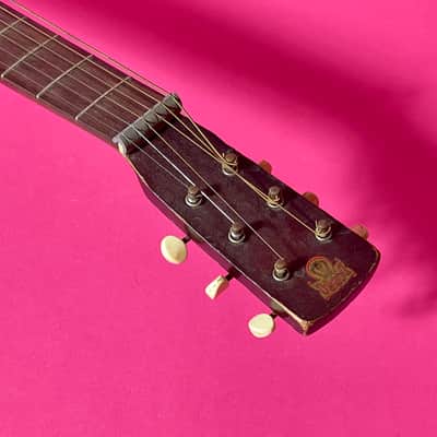 1936 Dobro M-32 Gold Roundneck fiddle edge resonator image 10