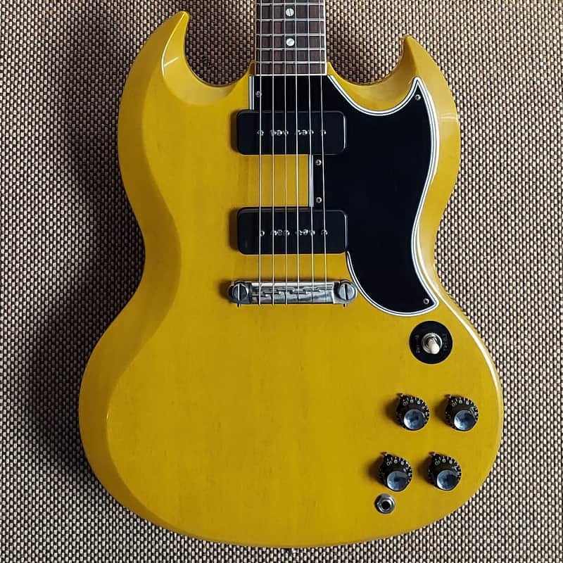 2021 Gibson SG Special VOS Bolivian Bright TV Yellow Finish (40) image 1