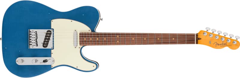 Fender American Ultra Luxe Vintage '60s Custom Telecaster Rosewood FB Lake Placid Blue with Case