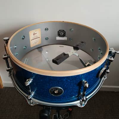Limited Edition Gretsch Mike Johnston 5.5x14" Brooklyn Standard Snare Drum in Blue Glass image 3