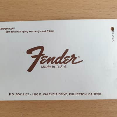 [Vintage] Fender Mustang Guitar Owner's Manual 1978 (#1) image 2