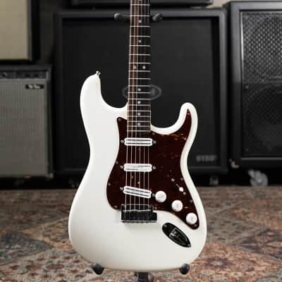 Fender American Ultra Stratocaster Guitar - Arctic Pearl with Hardshell Case - Used image 3