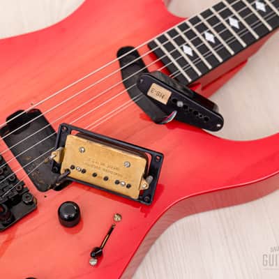 1980s ESP Custom Shop Vintage Superstrat “T. Shibahara” Pink Sunburst w/ Floyd Rose, Dimarzio & Case image 18