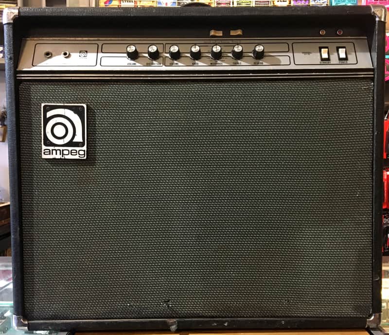 1979 Ampeg V-4 100-Watt All Tube Electric Guitar Amplifier Head in Ampeg VT-22 2 x 12" Combo Cabinet image 1