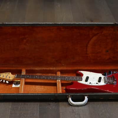 Vintage! 1966 Fender Mustang Electric Guitar Dakota Red + OHSC image 21