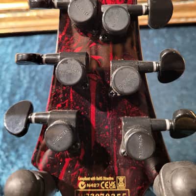 Schecter C-1 Silver Mountain - Blood Moon image 9