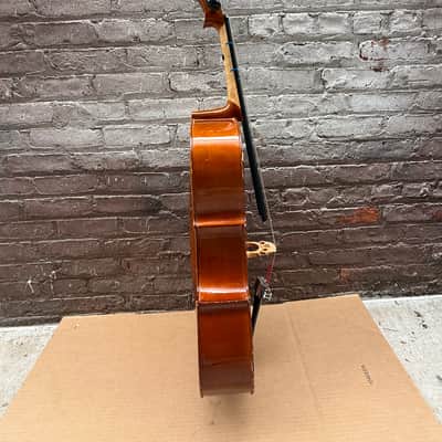Palatino VC-450 1/2 Size Handcrafted Cello w/ Gig Bag – Repaired Cracks – Used Good image 14