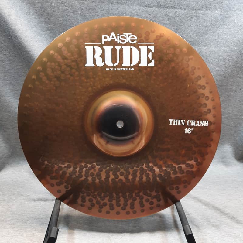 Paiste 16" RUDE Thin Crash Cymbal image 1