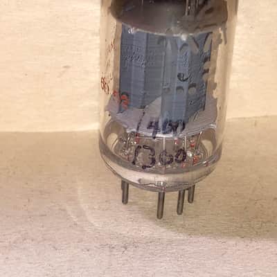 1960 CBS 12AX7 12AX7A ECC83 Long Plate Tube, Tested image 3