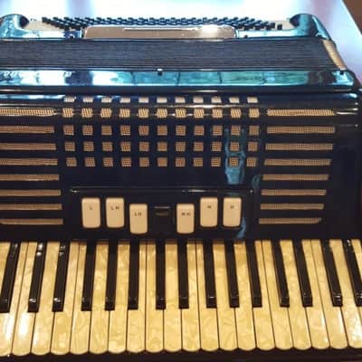 excelsior ACCORDIANA ACCORDION #608  1950's black image 8